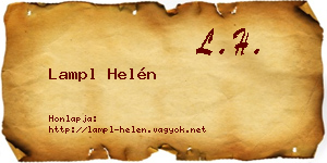 Lampl Helén névjegykártya